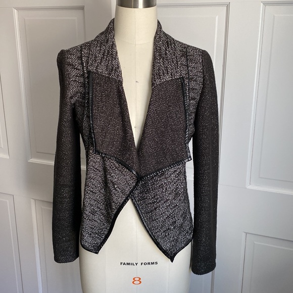 Express - Sweater Blazer - Black & White - Small - Picture 8 of 11